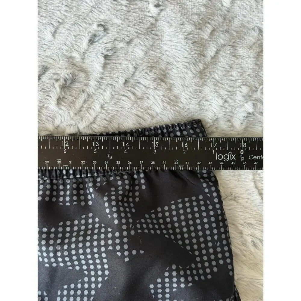 Lands End Boys Swim Trunks XL 18-20 Husky Black Camo Print Board Shorts Lined